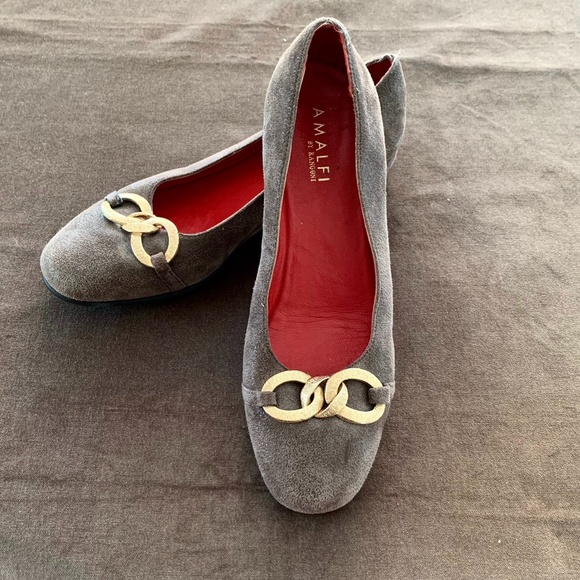 ☃️ AMALFI Italian made ELEGANT SUEDE 9 SEE SIZE. Like new - Picture 8 of 9